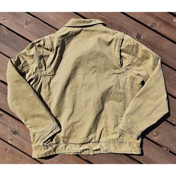 American Eagle Outfitters Jacket Mens XXL Brown Flannel Lined Full Zip Canvas - Picture 8 of 8